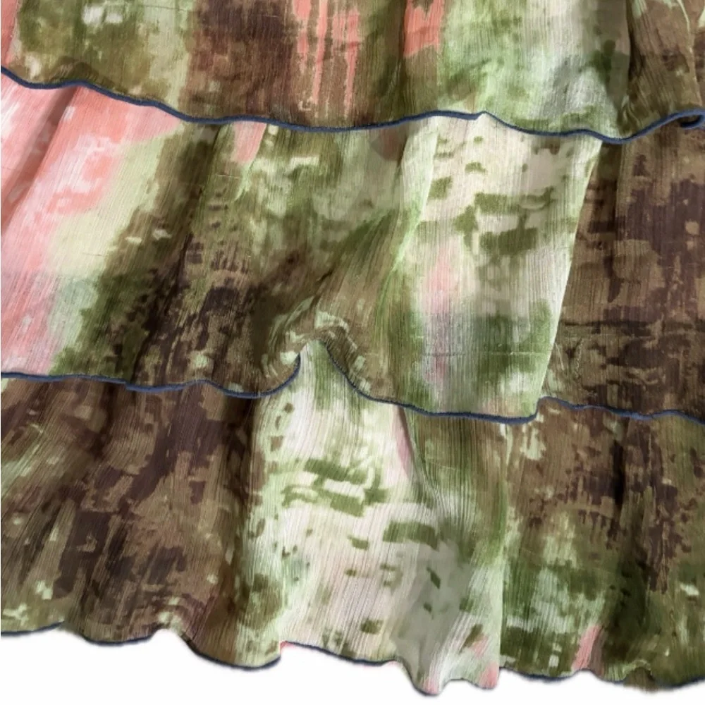 Multicolor Ruffled Women's Top - Picture 4 of 6